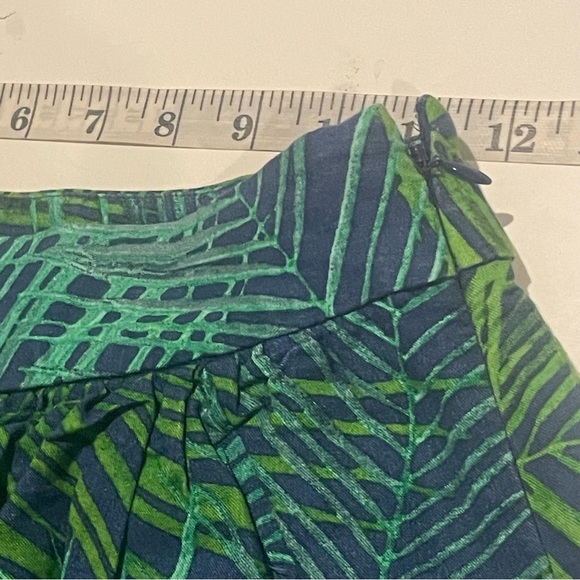 *Banana Republic women’s linen blend Leaf Print Mini Skirt, Sz 00 petite - Picture 5 of 7